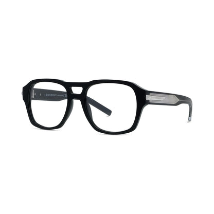 GV ONE Black Geometric Eyeglasses