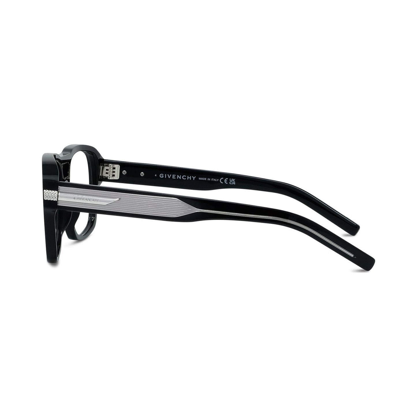 GV ONE Black Geometric Eyeglasses