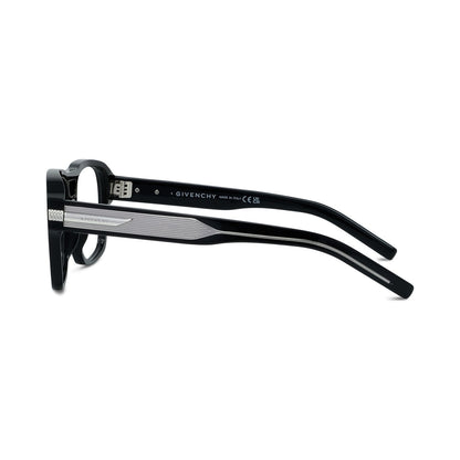 GV ONE Black Geometric Eyeglasses
