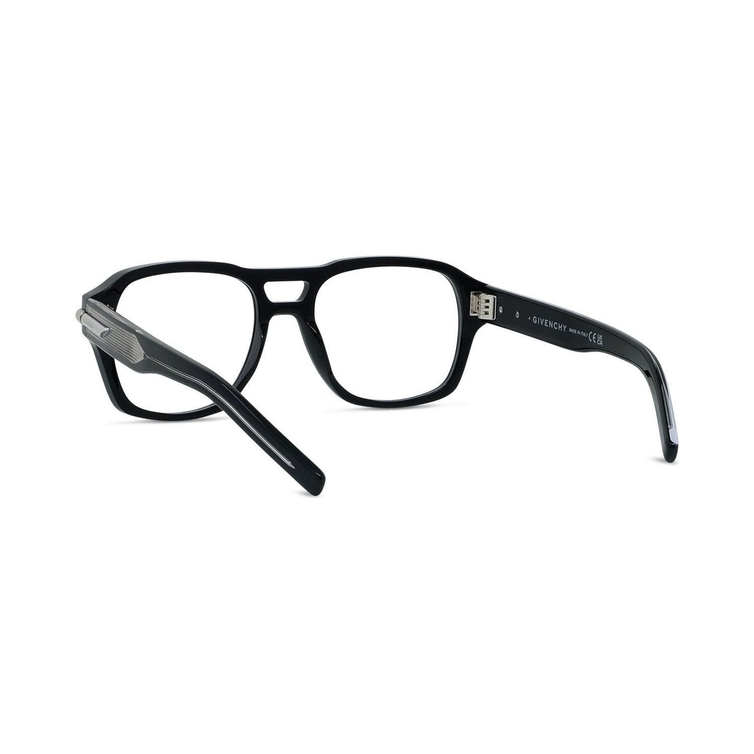 GV ONE Black Geometric Eyeglasses