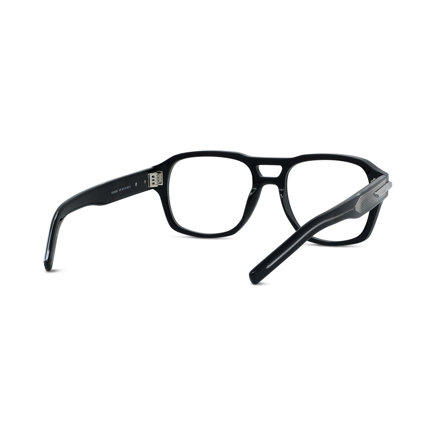 GV ONE Black Geometric Eyeglasses