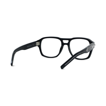 GV ONE Black Geometric Eyeglasses