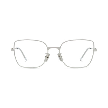 GV Speed Silver Geometric Eyeglasses