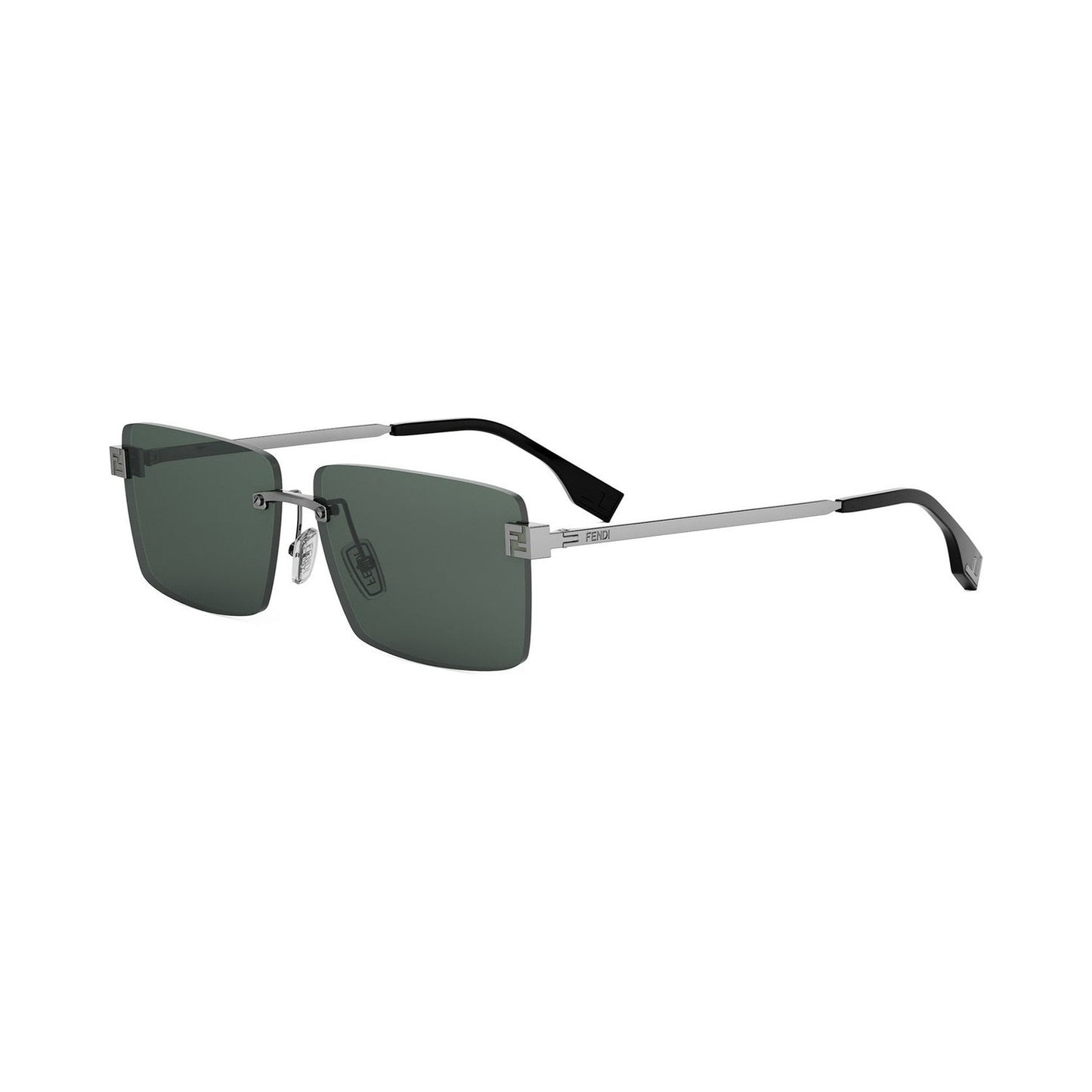 Fendi Sky Silver Rectangular Sunglasses