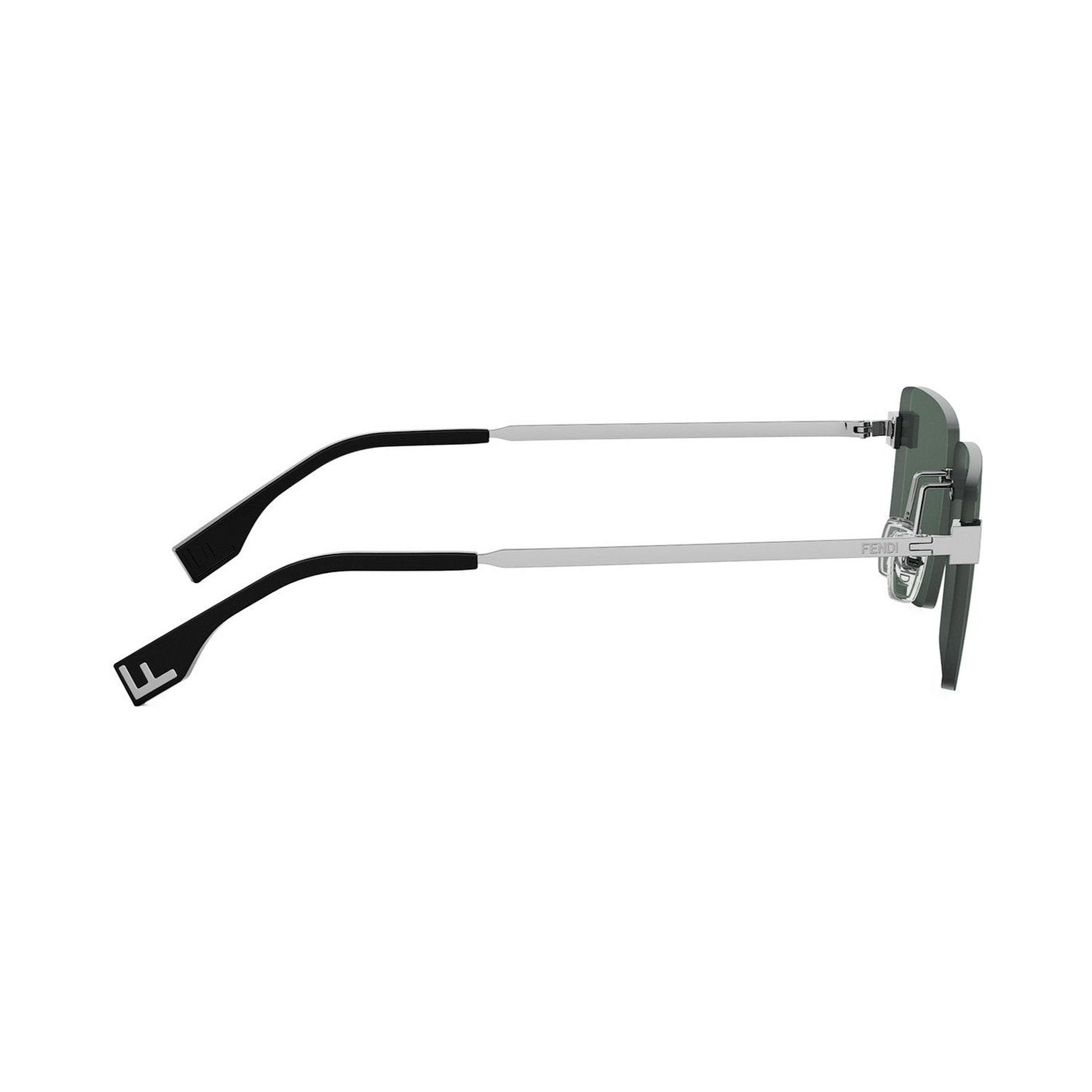 Fendi Sky Silver Rectangular Sunglasses