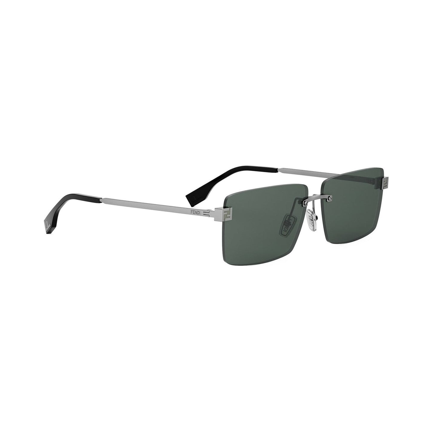 Fendi Sky Silver Rectangular Sunglasses