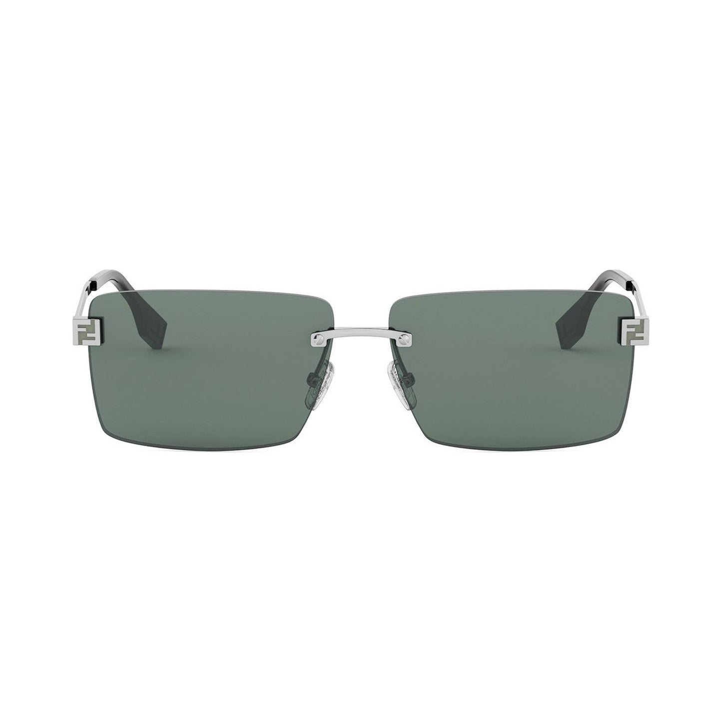 Fendi Sky Silver Rectangular Sunglasses