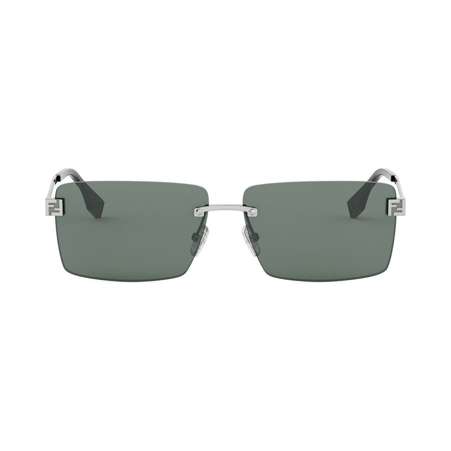 Fendi Sky Silver Rectangular Sunglasses