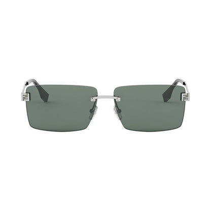 Fendi Sky Silver Rectangular Sunglasses