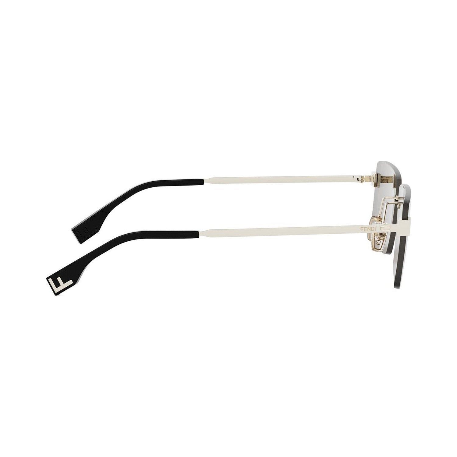 Fendi Sky Gold Rectangular Sunglasses