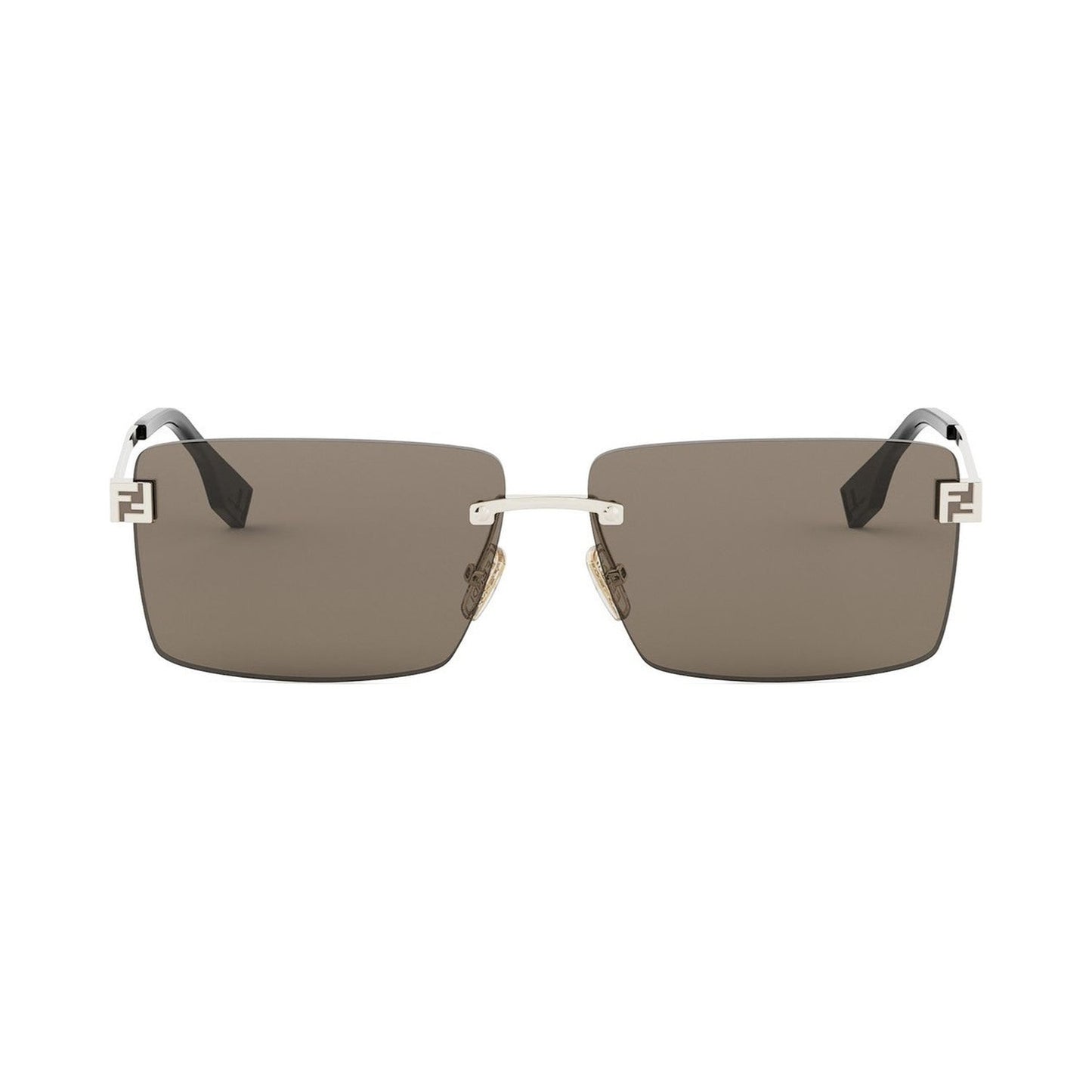 Fendi Sky Gold Rectangular Sunglasses