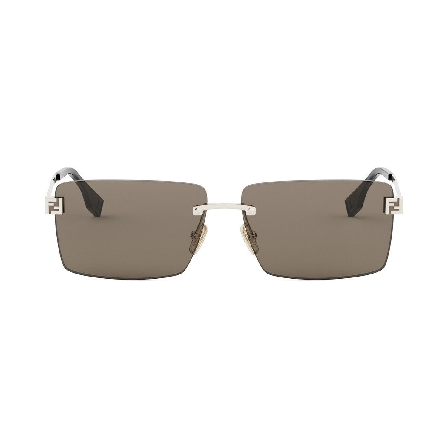 Fendi Sky Gold Rectangular Sunglasses