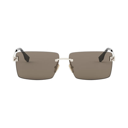 Fendi Sky Gold Rectangular Sunglasses