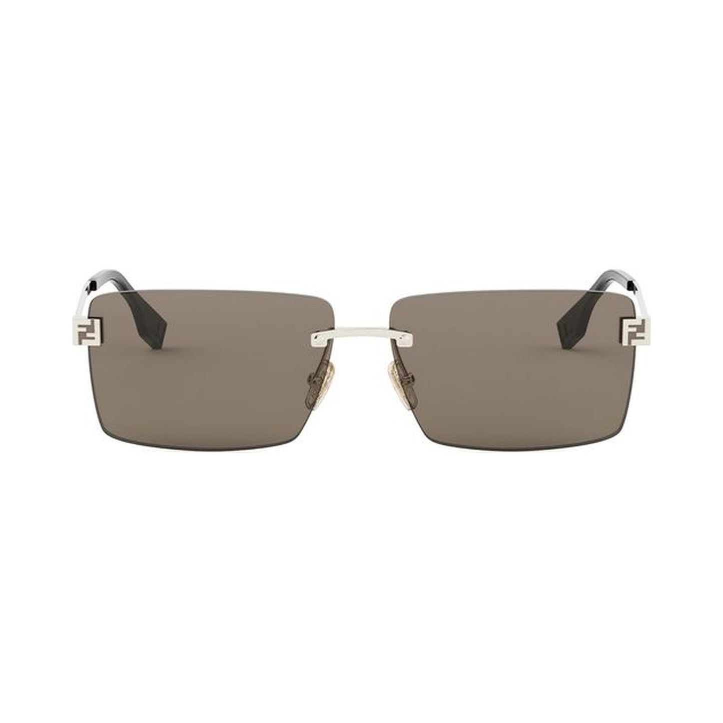 Fendi Sky Gold Rectangular Sunglasses