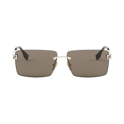 Fendi Sky Gold Rectangular Sunglasses