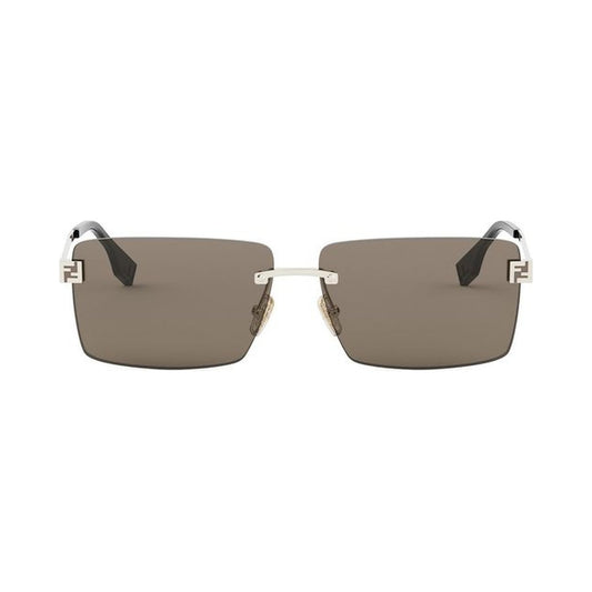 Fendi Sky Gold Rectangular Sunglasses