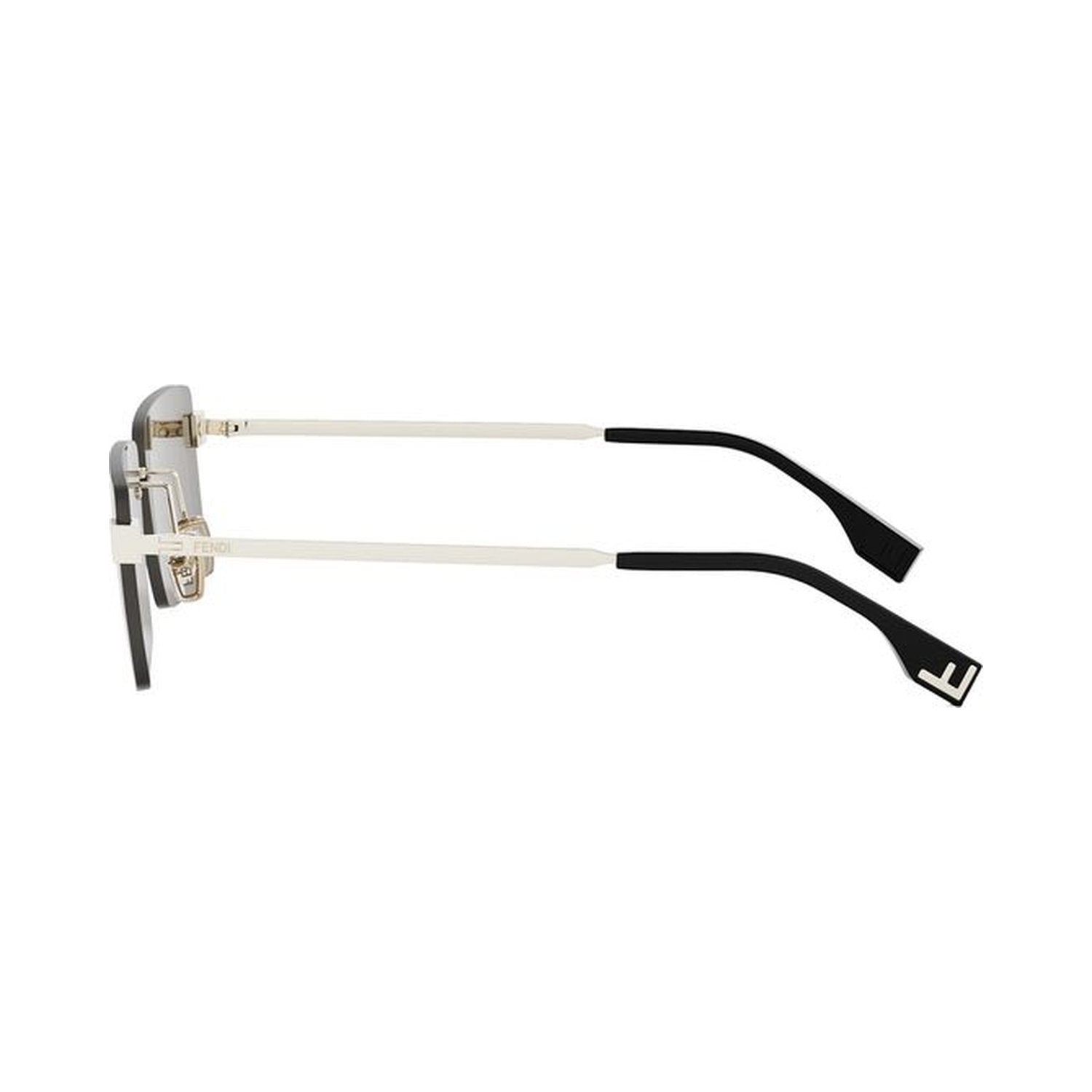Fendi Sky Gold Rectangular Sunglasses