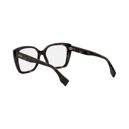 Lettering Brown Square Eyeglasses