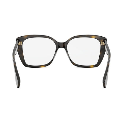 Lettering Brown Square Eyeglasses