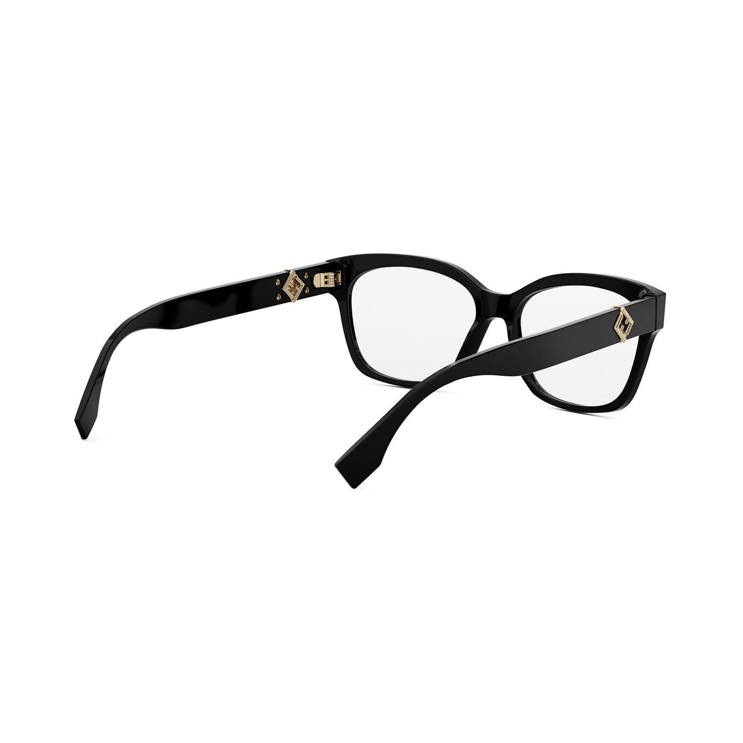 FF Diamonds Black Square Eyeglasses