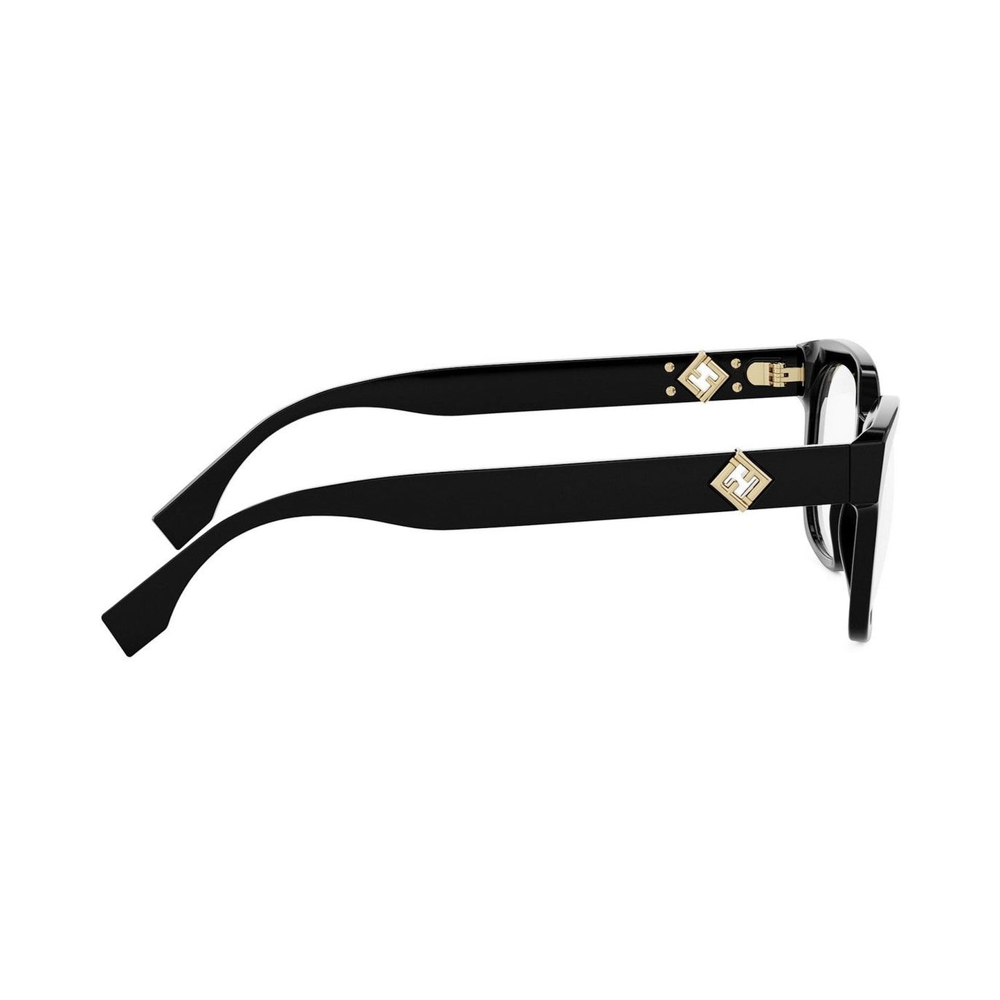 FF Diamonds Black Square Eyeglasses