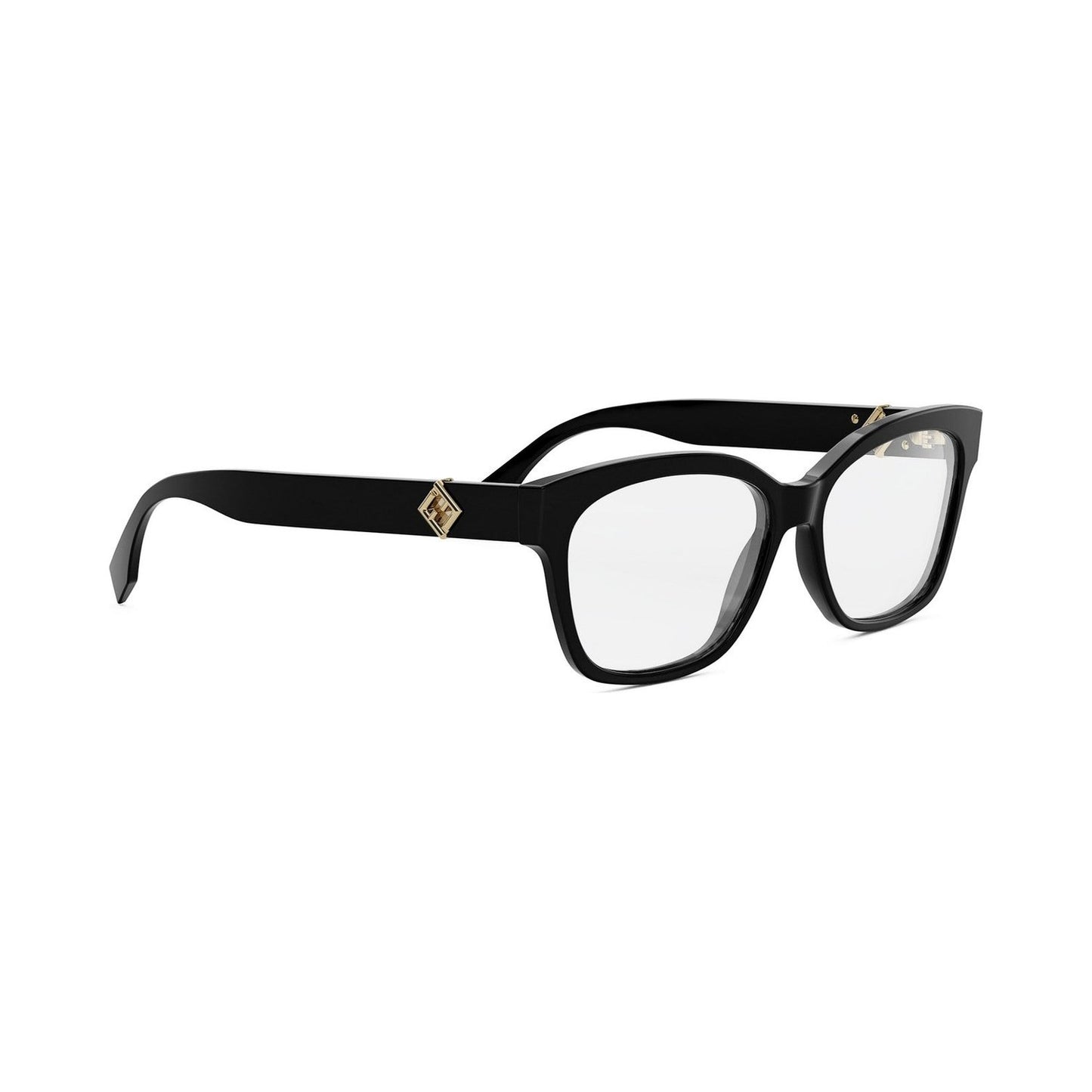 FF Diamonds Black Square Eyeglasses