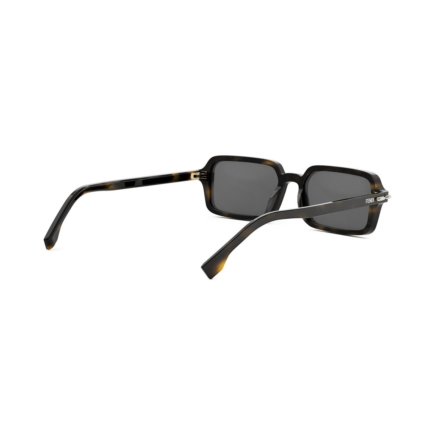 Fendi Selleria Havana Rectangular Sunglasses