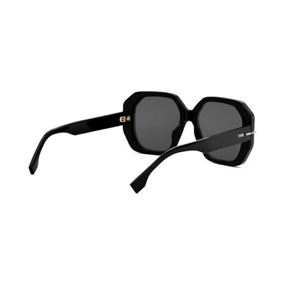 Fendi Selleria Black Square Sunglasses