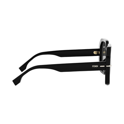 Fendi Selleria Black Square Sunglasses
