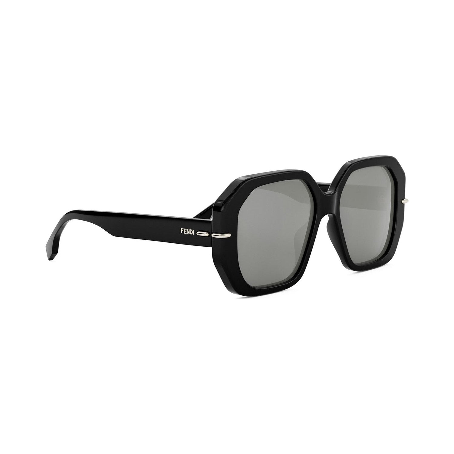 Fendi Selleria Black Square Sunglasses