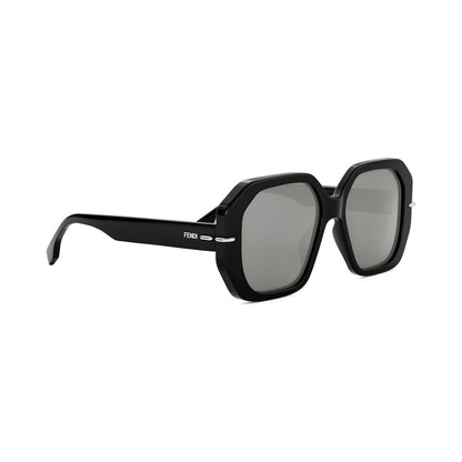 Fendi Selleria Black Square Sunglasses