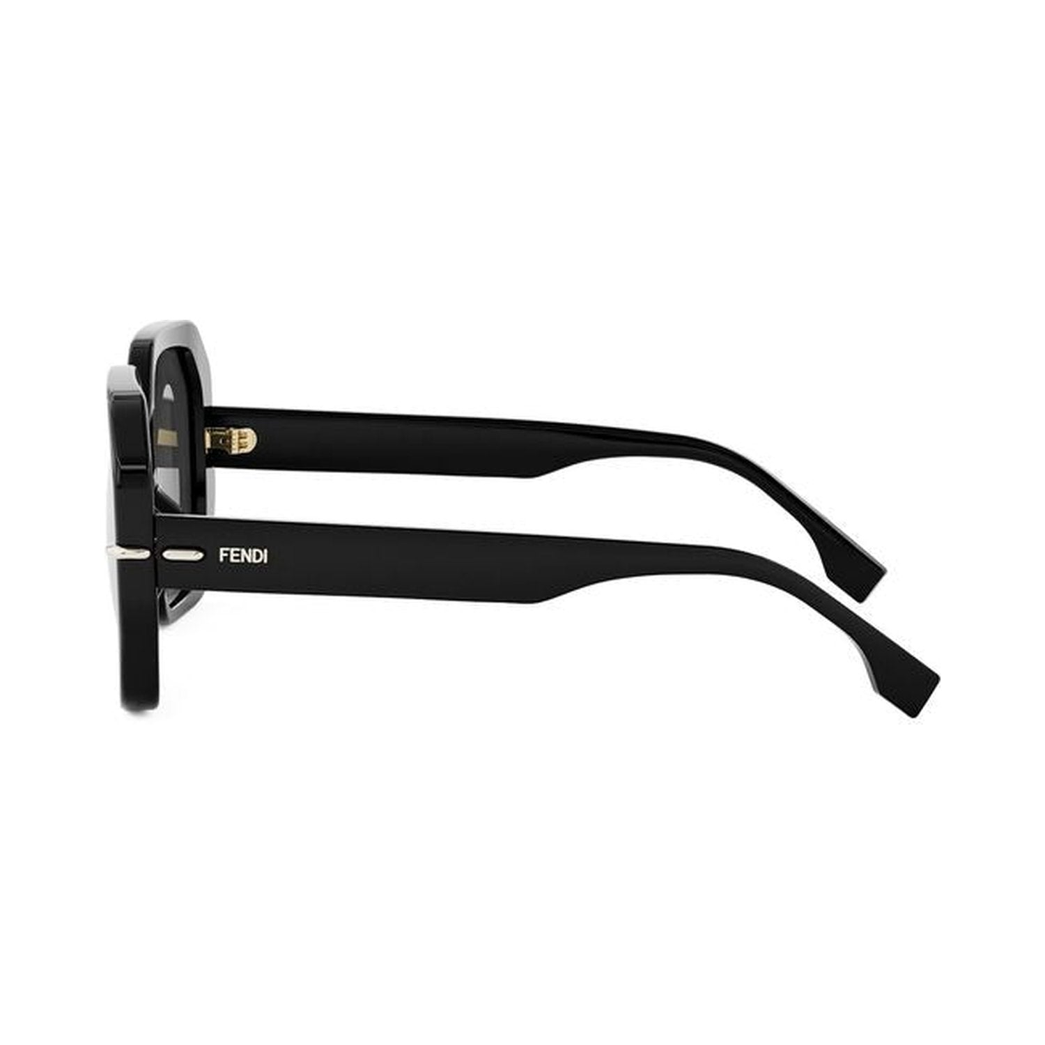 Fendi Selleria Black Square Sunglasses