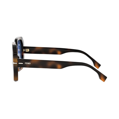 Fendi Selleria Havana Square Sunglasses