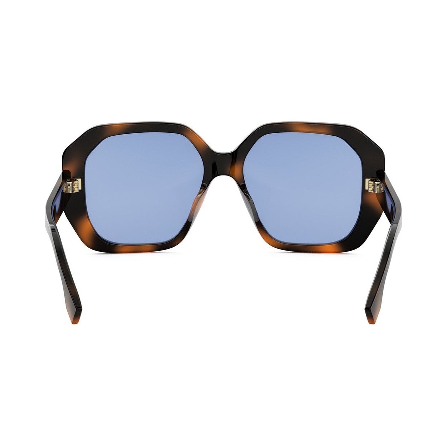 Fendi Selleria Havana Square Sunglasses