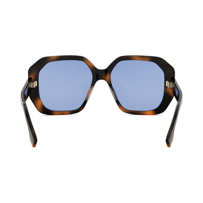 Fendi Selleria Havana Square Sunglasses