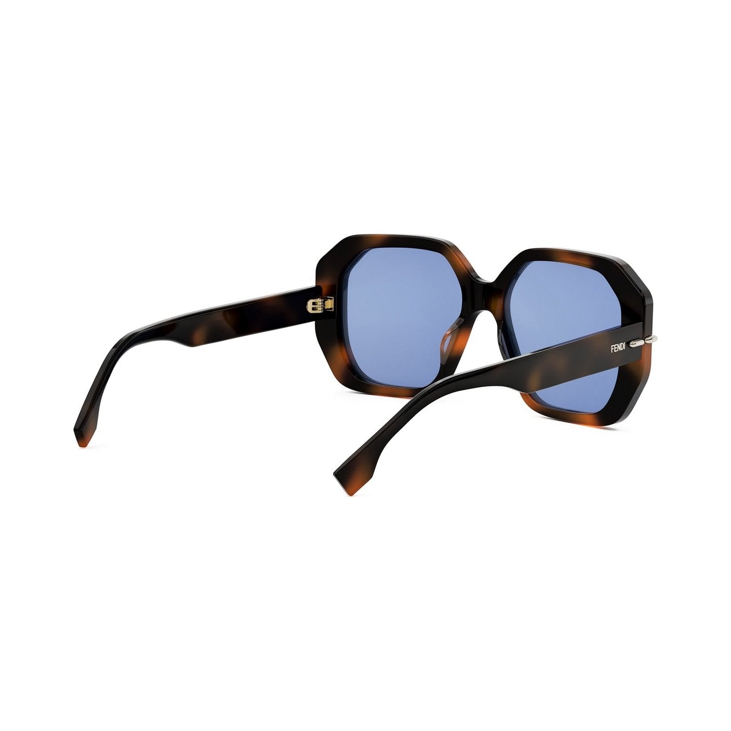 Fendi Selleria Havana Square Sunglasses