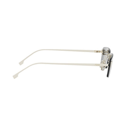 Fendi First Crystal Gold Rectangular Sunglasses