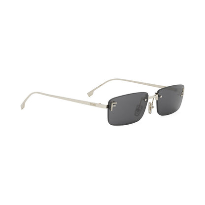 Fendi First Crystal Gold Rectangular Sunglasses