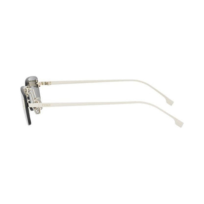 Fendi First Crystal Gold Rectangular Sunglasses