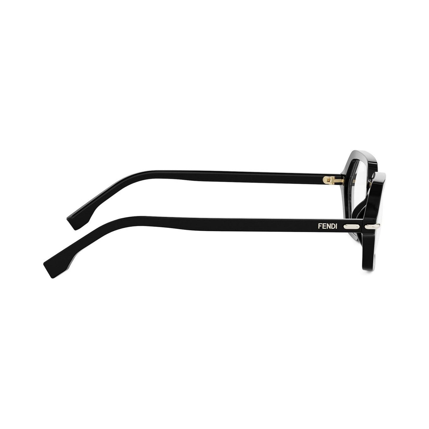 Fendi Selleria Black Geometric Eyeglasses