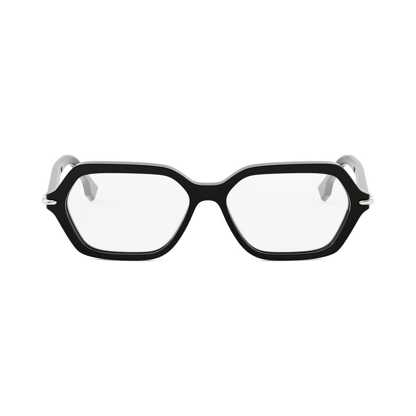 Fendi Selleria Black Geometric Eyeglasses
