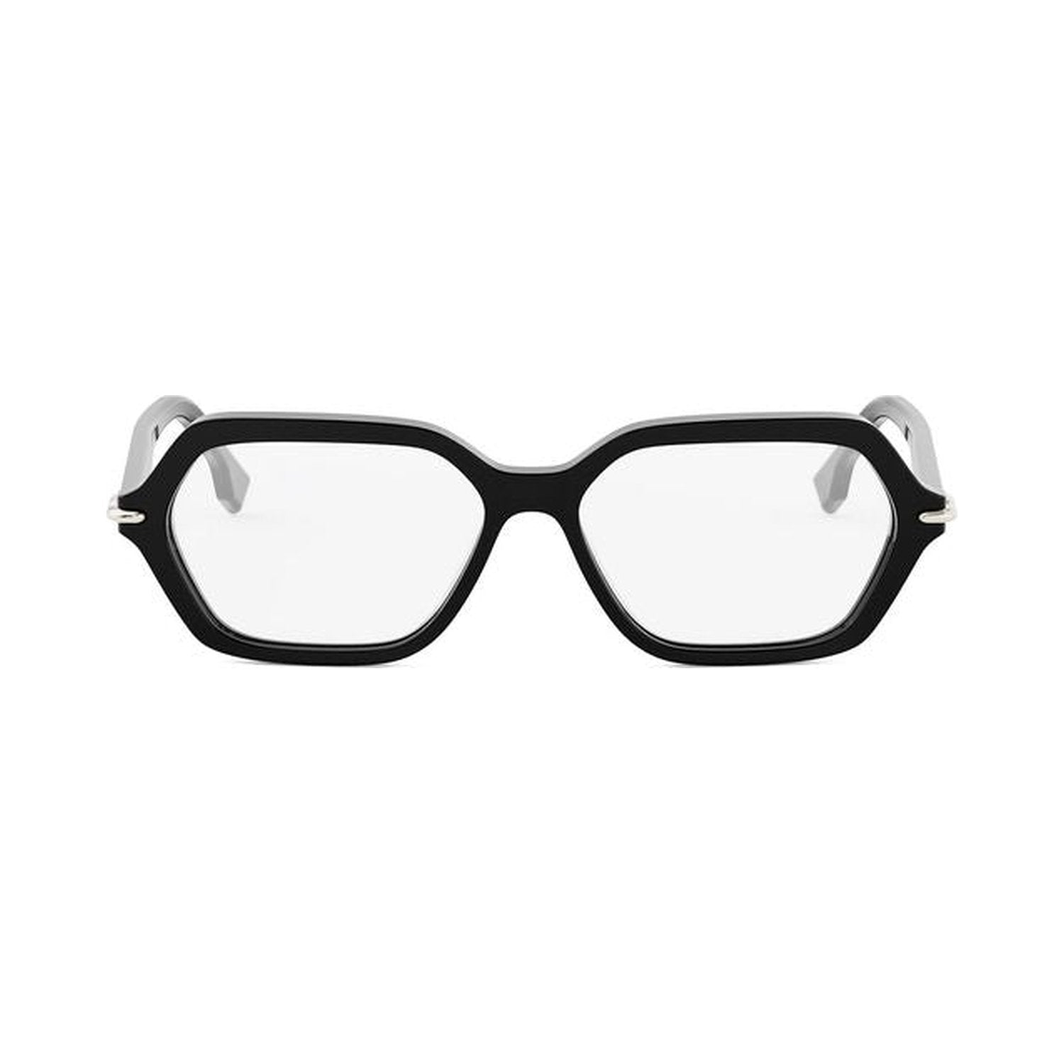 Fendi Selleria Black Geometric Eyeglasses