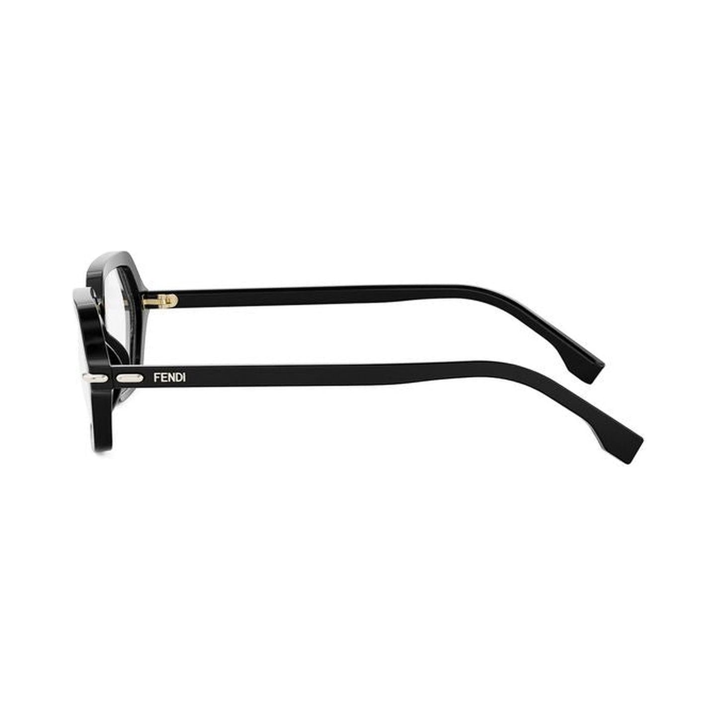 Fendi Selleria Black Geometric Eyeglasses