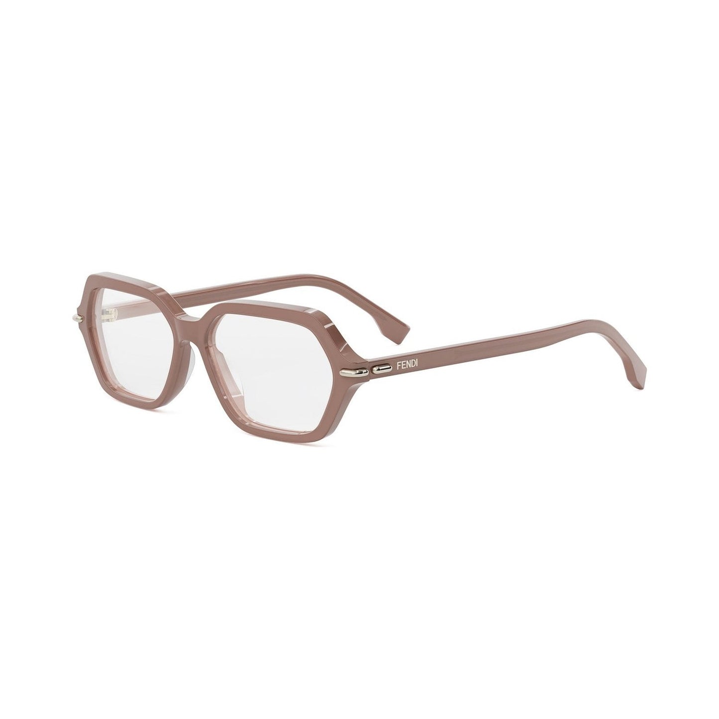 Fendi Selleria Red Geometric Eyeglasses