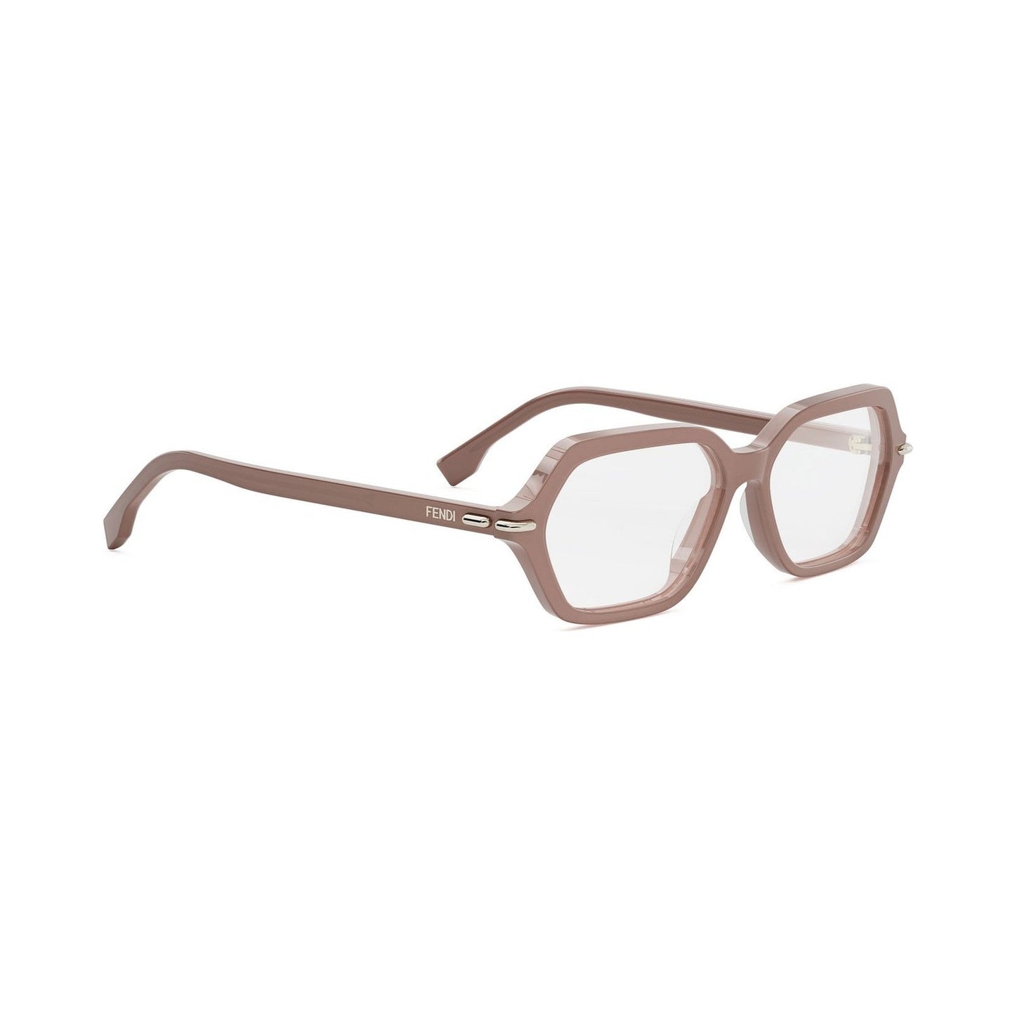 Fendi Selleria Red Geometric Eyeglasses