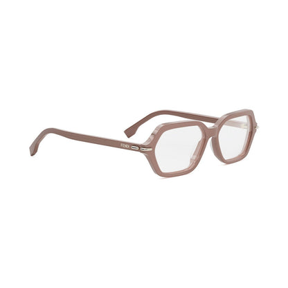 Fendi Selleria Red Geometric Eyeglasses