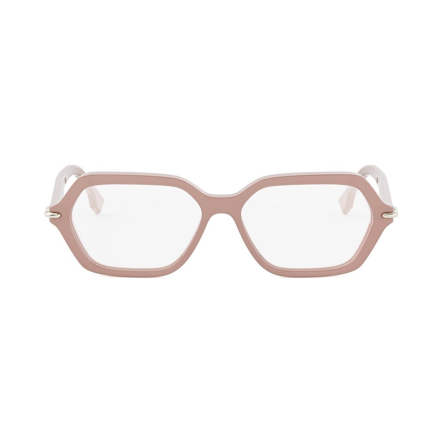 Fendi Selleria Red Geometric Eyeglasses
