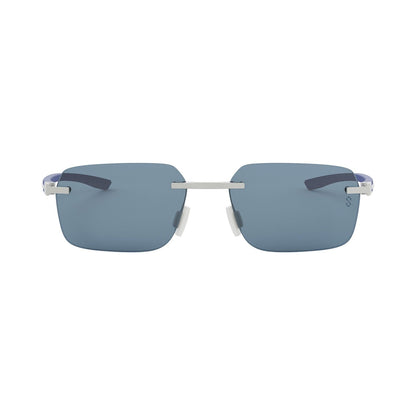Essential Silver Rectangular Sunglasses
