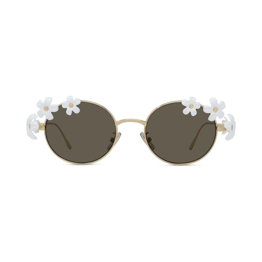 Signature Gold Oval Sunglasses