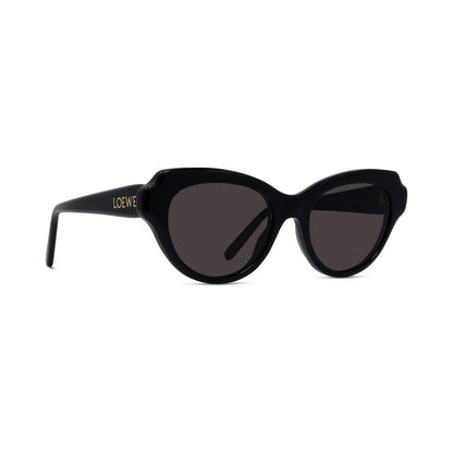 Slim Black Geometric Sunglasses